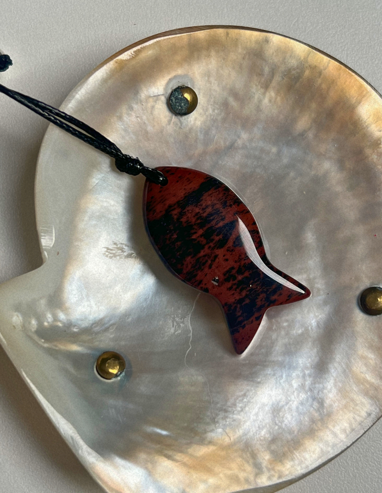 Big Fish Talisman - Mahogany Obsidian