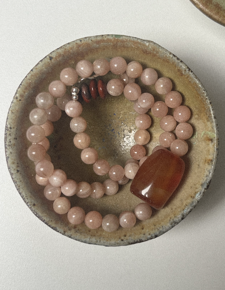 Solmara - Sunstone & Carnelian Necklace