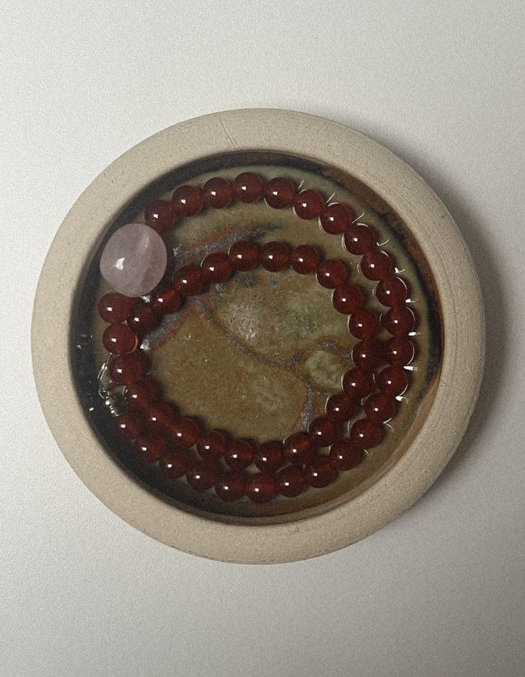 Ciryne II - Carnelian & Clear Quartz Necklace