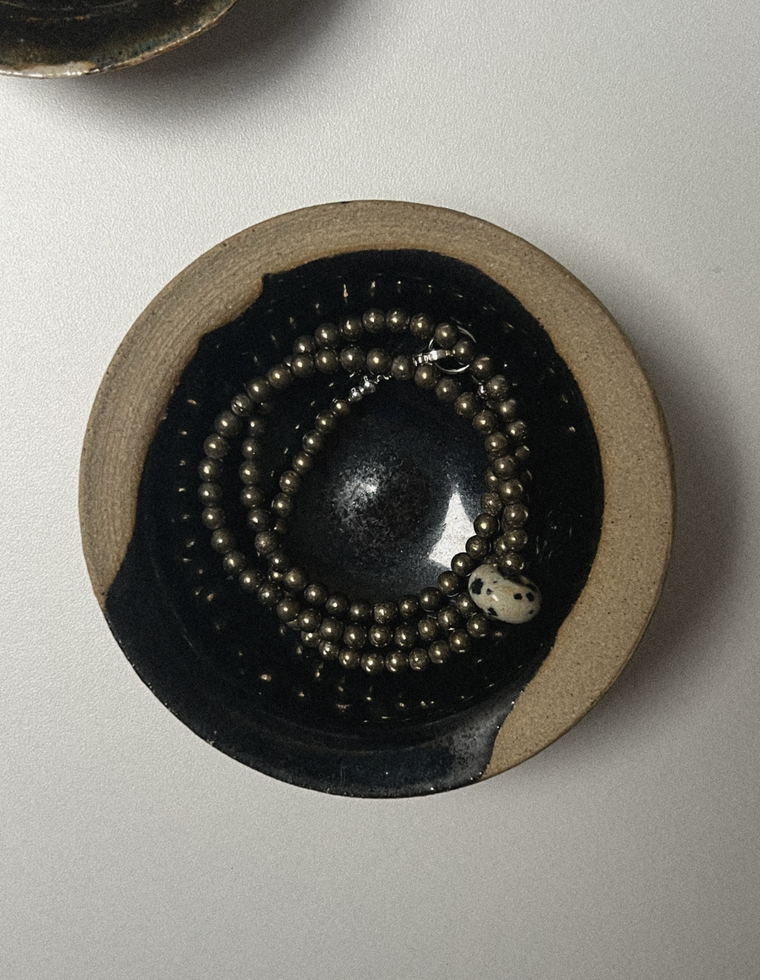 Cassian - Pyrite & Dalmatian Jasper Movement Necklace