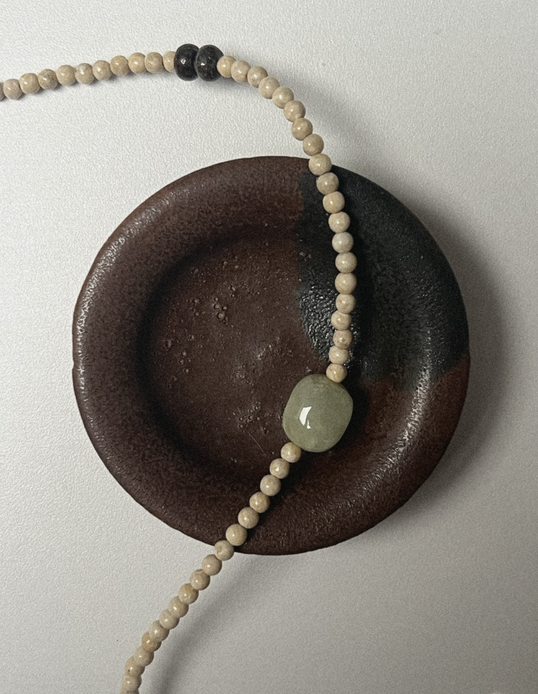 Lyrion - Riverstone & Beryl Necklace