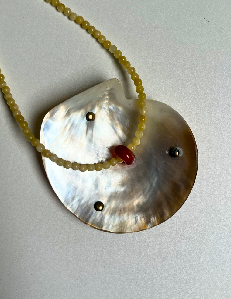 Roam 7 - Yellow Jade Movement Necklace