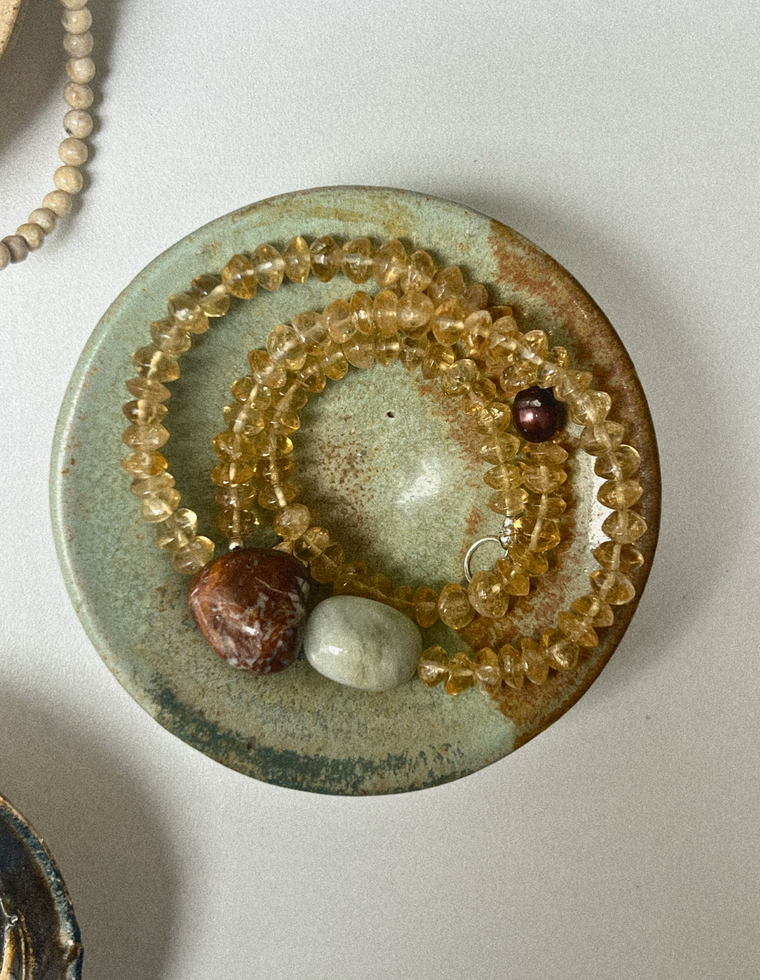 Vesra - Citrine & Beryl Necklace