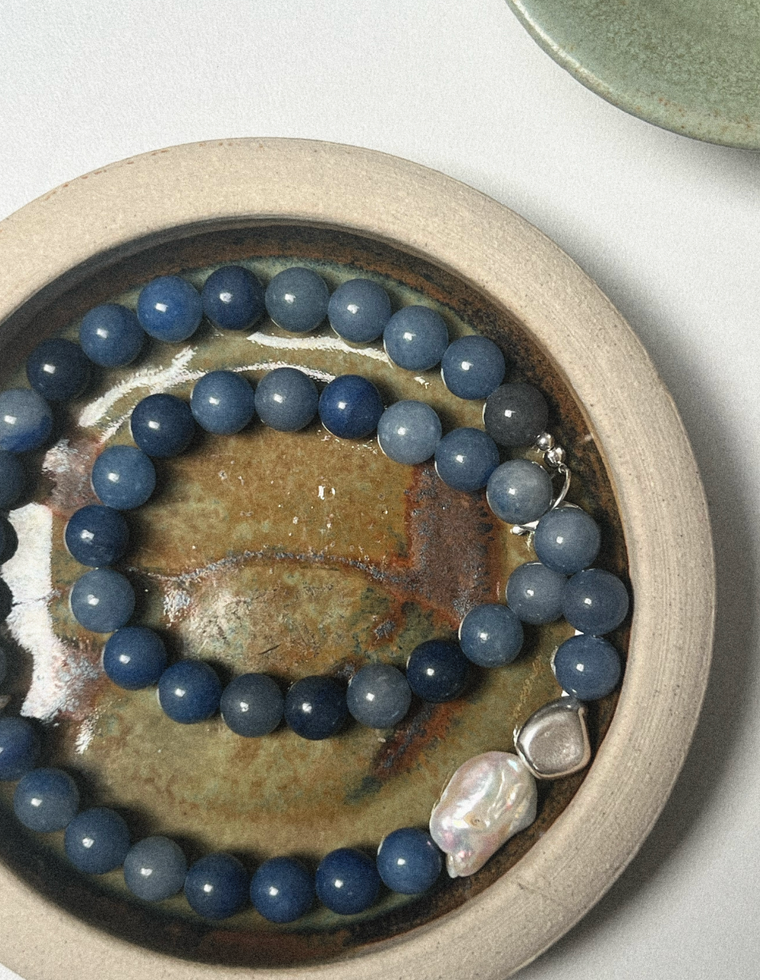 Nyess - Blue Aventurine Necklace