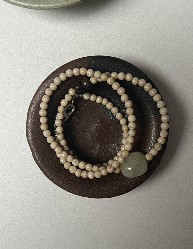 Lyrion - Riverstone & Beryl Necklace