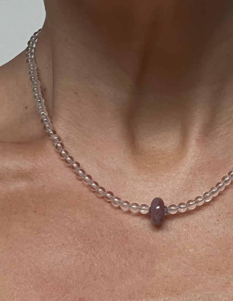 Veylinne - Clear Quartz Movement Necklace