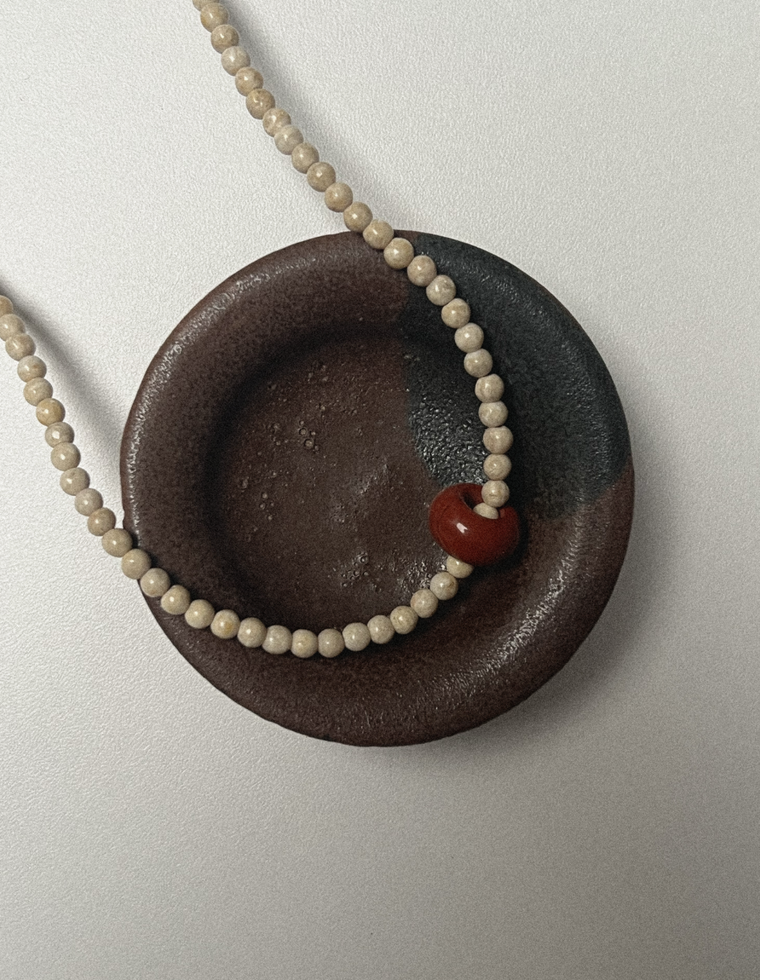 Tirene - Riverstone & Red Jasper Movement Necklace