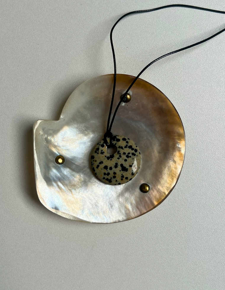 Dalmatian Jasper Circa Pendant