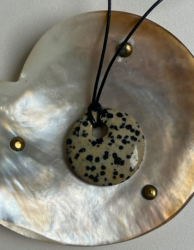 Dalmatian Jasper Circa Pendant