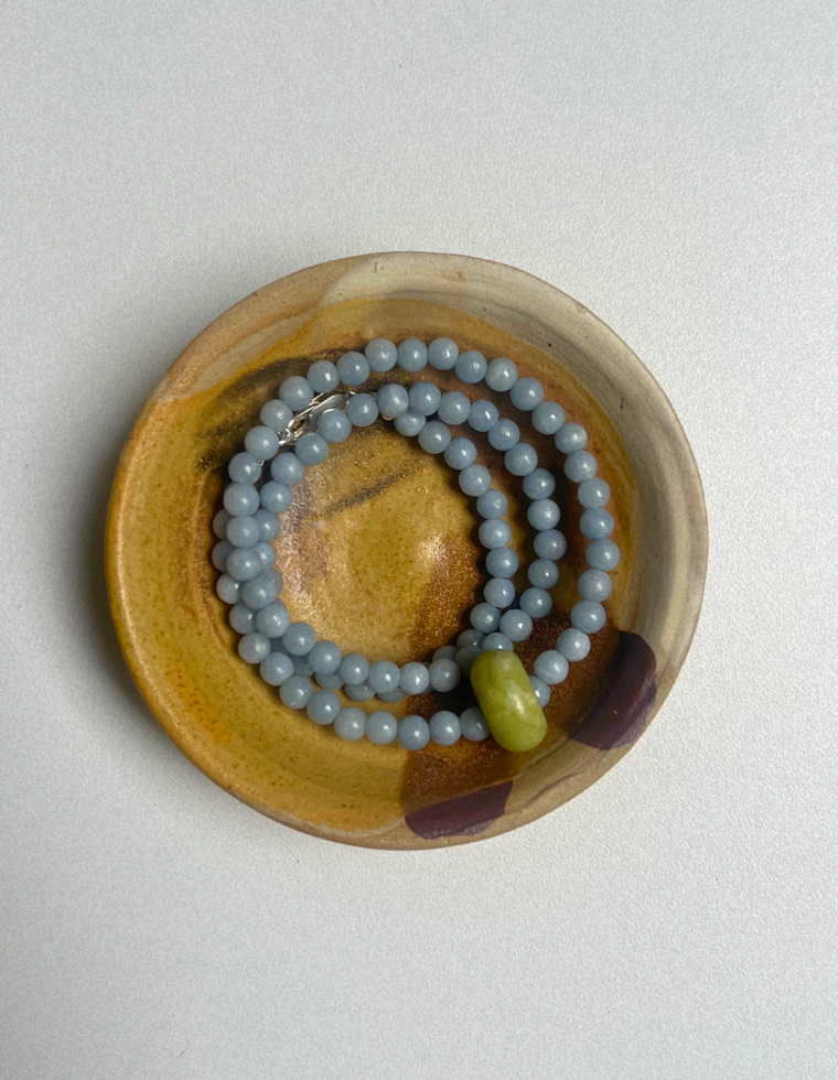 Idle Hands 55 - Angelite Movement Necklace