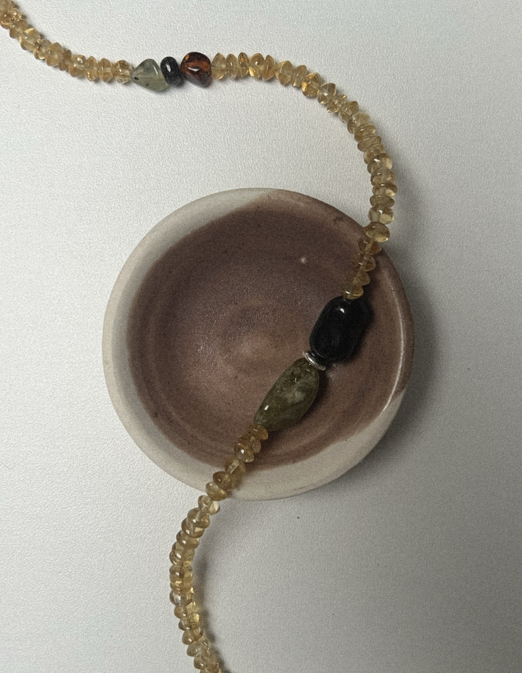 Aenith - Citrine & Garnet Necklace