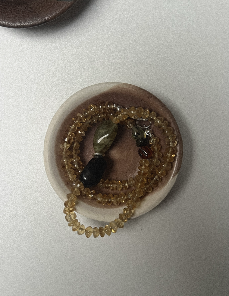 Aenith - Citrine & Garnet Necklace