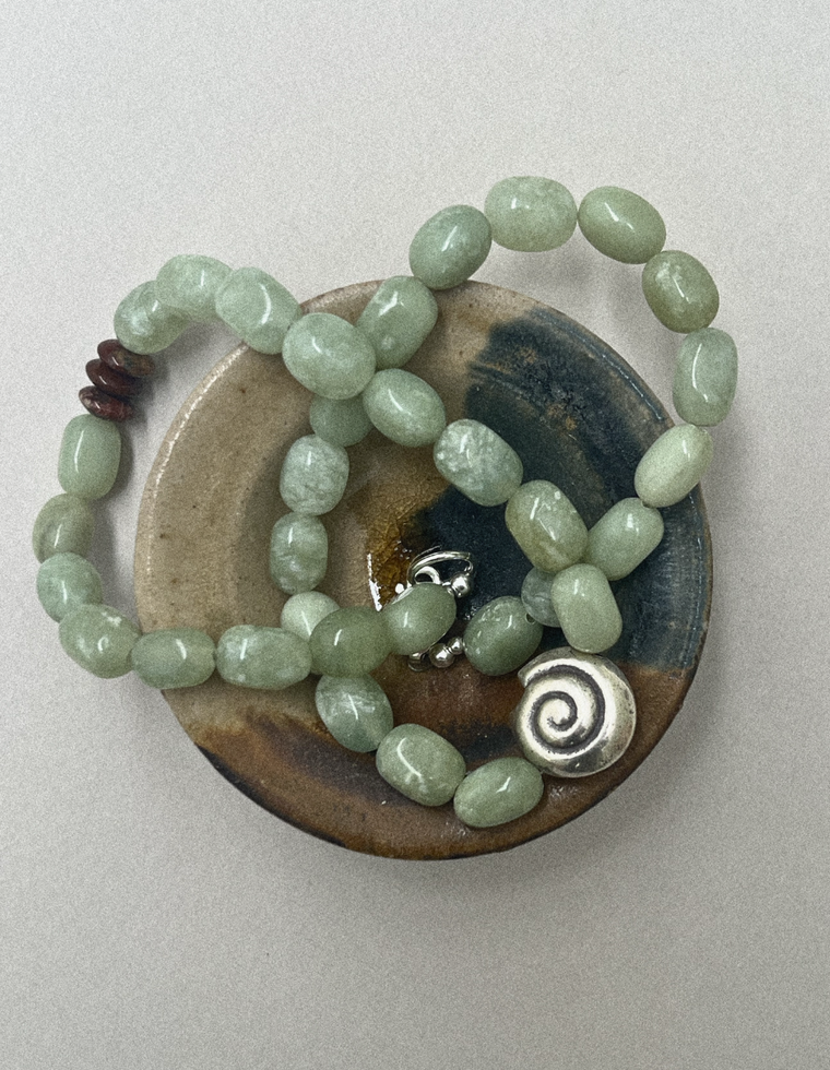 Elaren - Bowenite & Brecciated Jasper Necklace