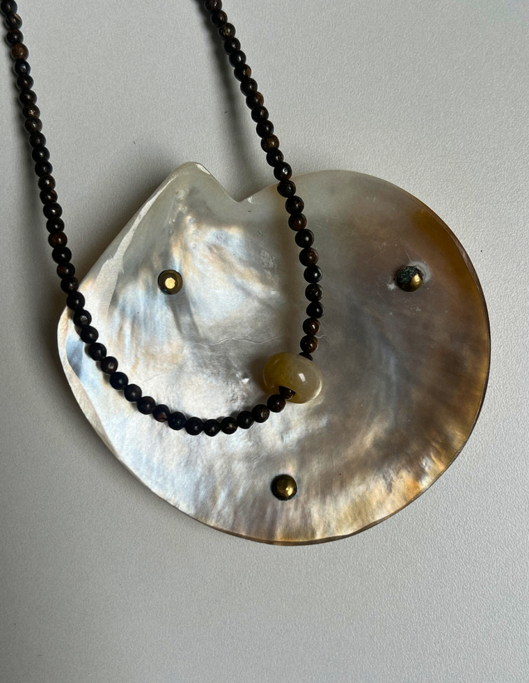 Solstice 13 - Bronzite Movement Necklace