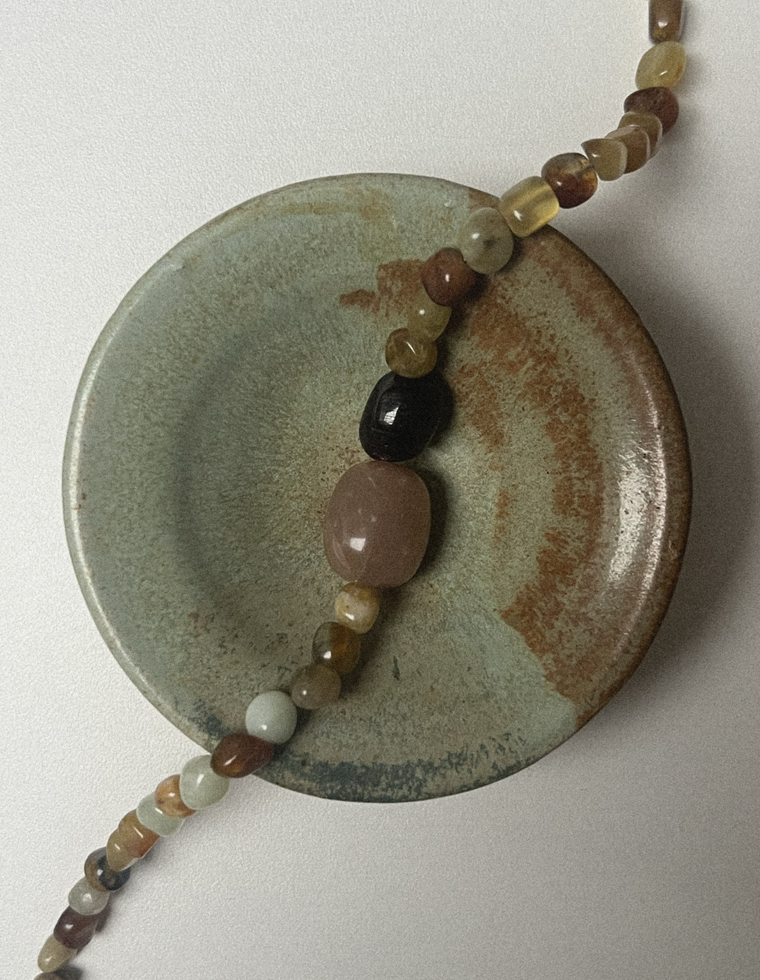 Sylithe - Jade & Moonstone Necklace