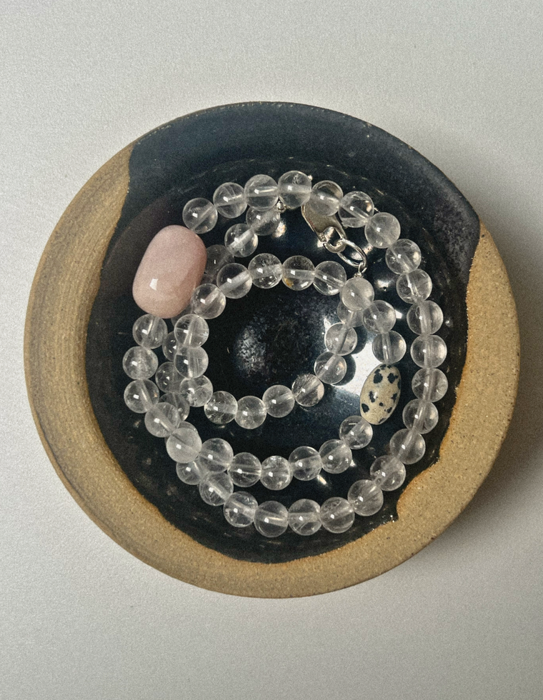 Soralyn - Clear Quartz & Morganite Necklace