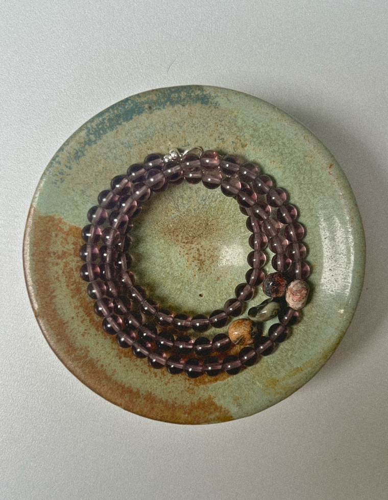 Amarien - Fluorite & Ocean Jasper Necklace