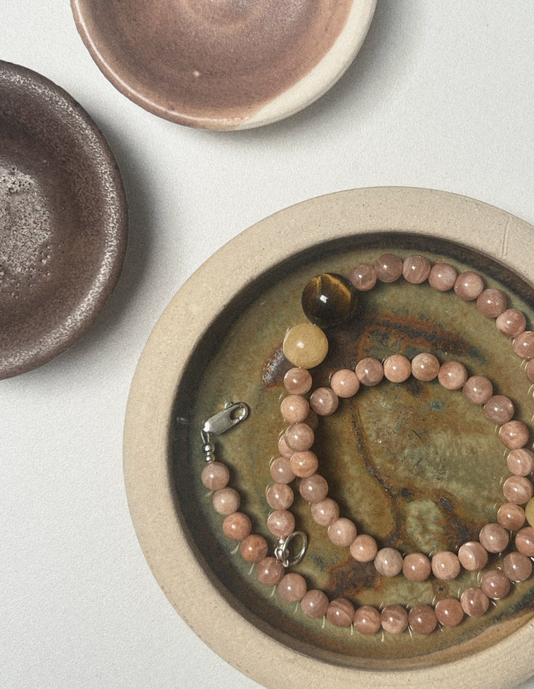 Caldra - Sunstone & Tiger Eye Necklace