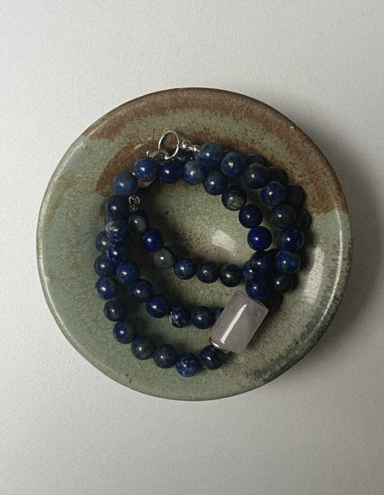 Lorienn - Lapis Lazuli & Rose Quartz Necklace