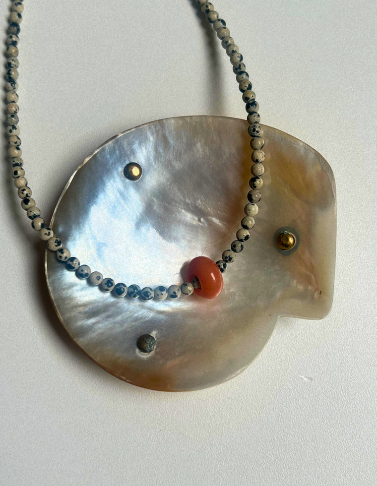 Idle Hands 60 - Dalmatian Jasper Movement Necklace
