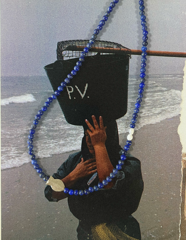 Naeris - Lapis Lazuli & Pearl Necklace