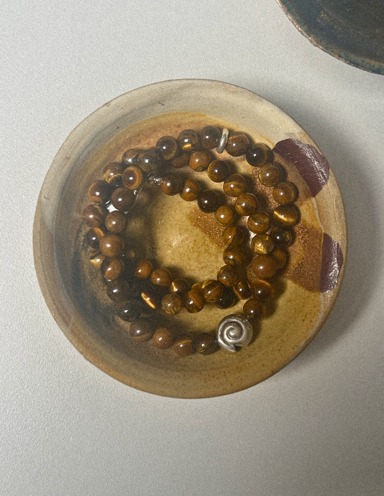 Serava - Tiger Eye Spiral Necklace