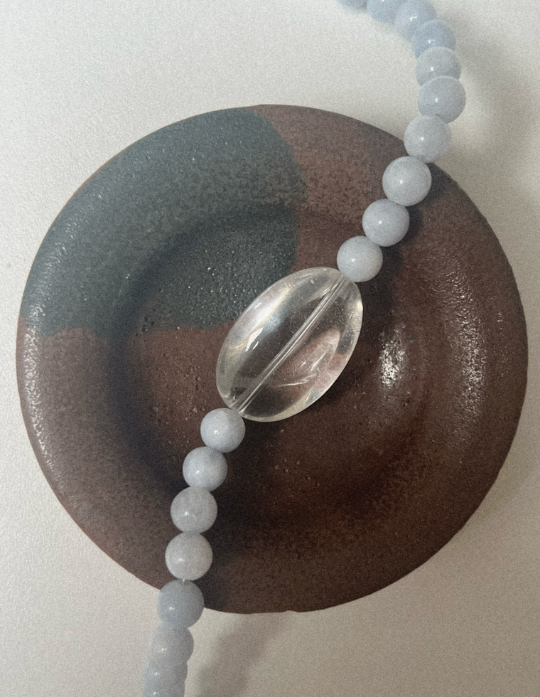 Sylun II - Aquamarine & Quartz Necklace