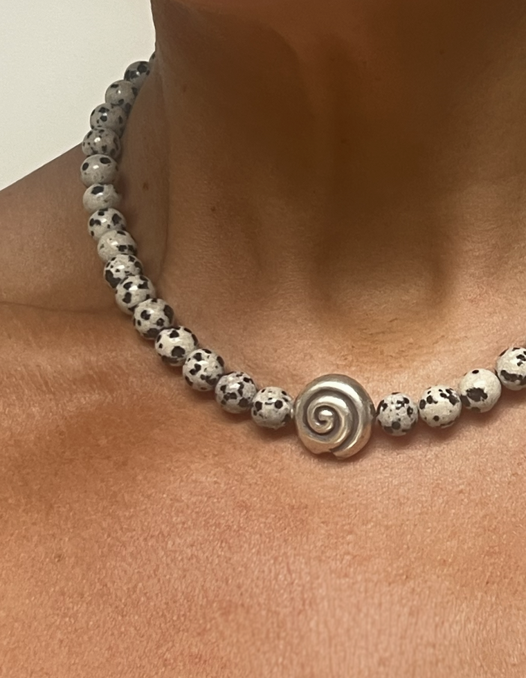 Virethra - Dalmatian Jasper Necklace