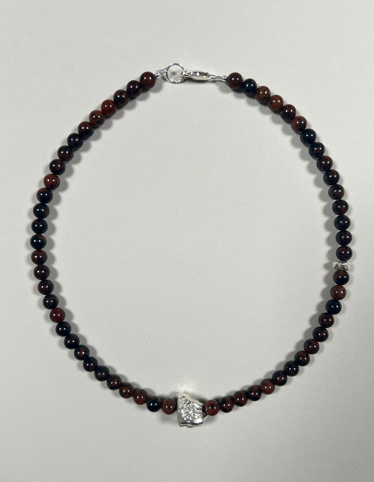 Marros - Mahogany Obsidian Necklace