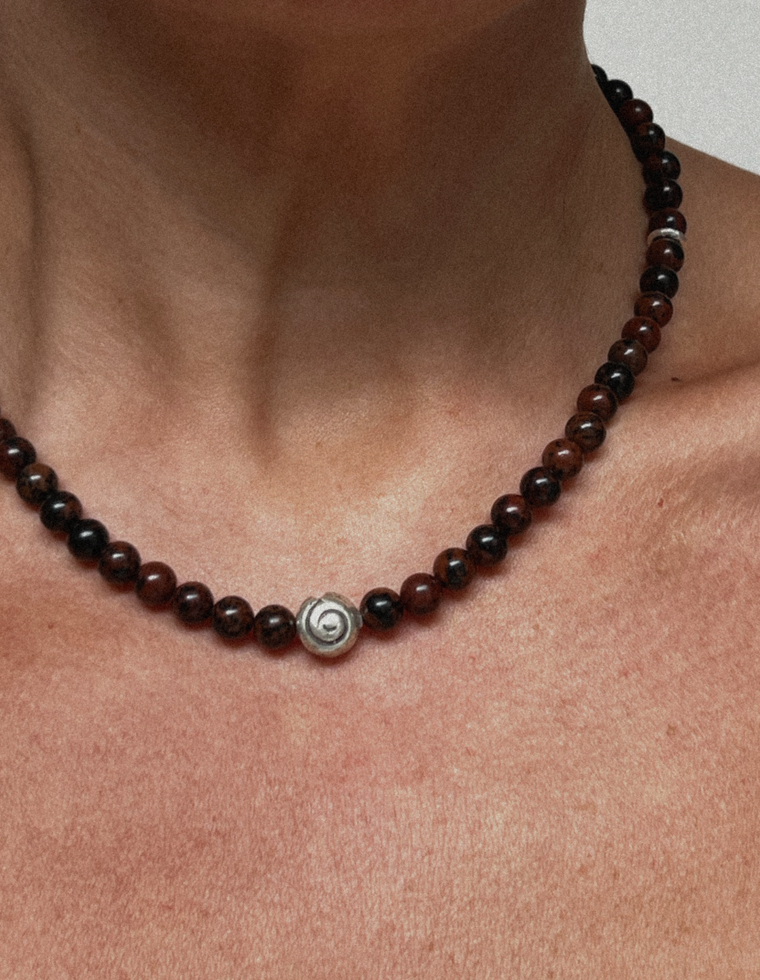 Orvynn - Mahogany Obsidian Necklace