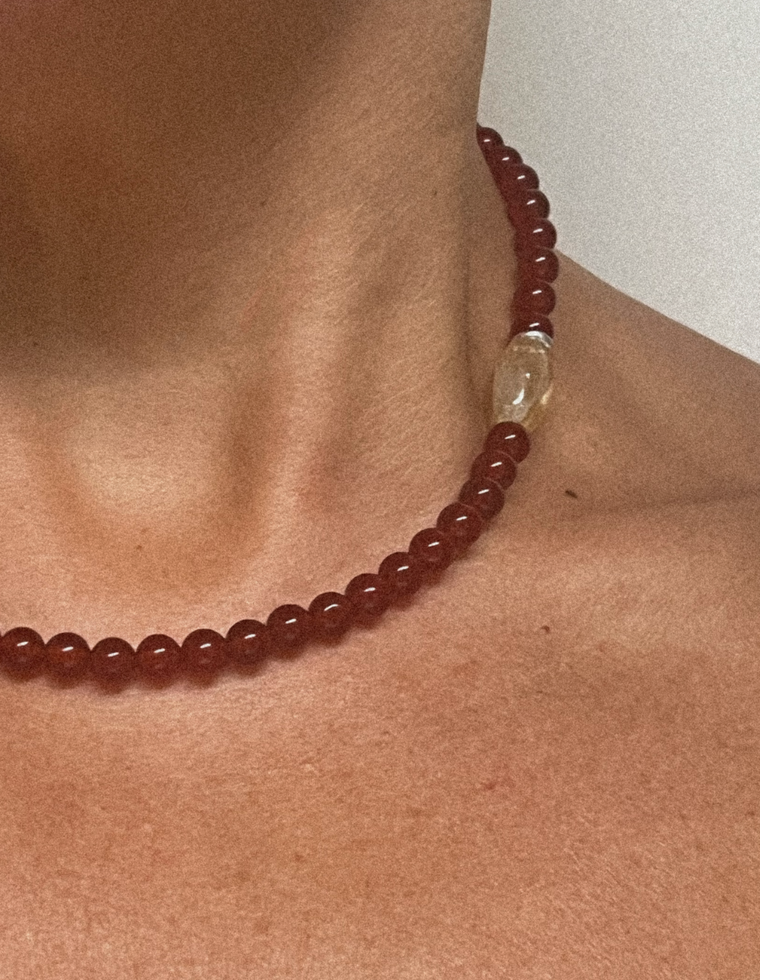 Ilyra - Carnelian & Citrine Necklace