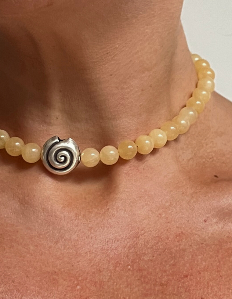 Sorrelis - Yellow Jade Necklace