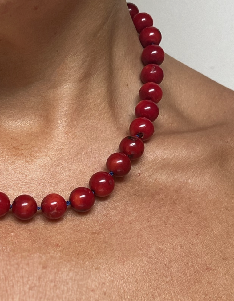 Cynestra - Coral Heirloom Necklace