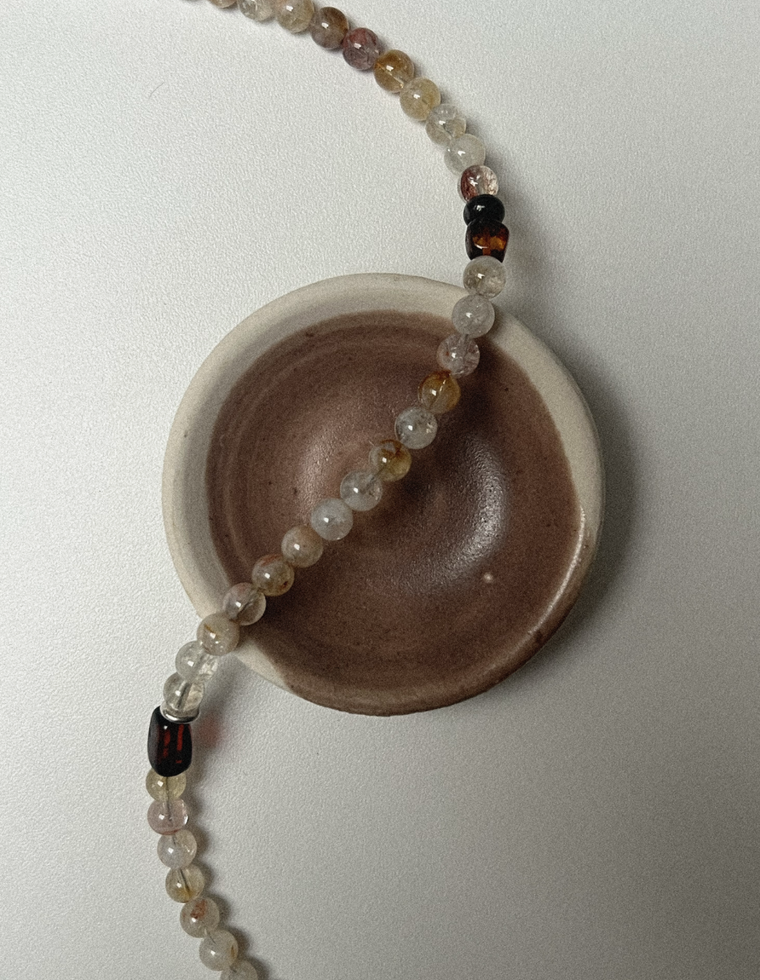 Varion - Quartz & Amber Necklace