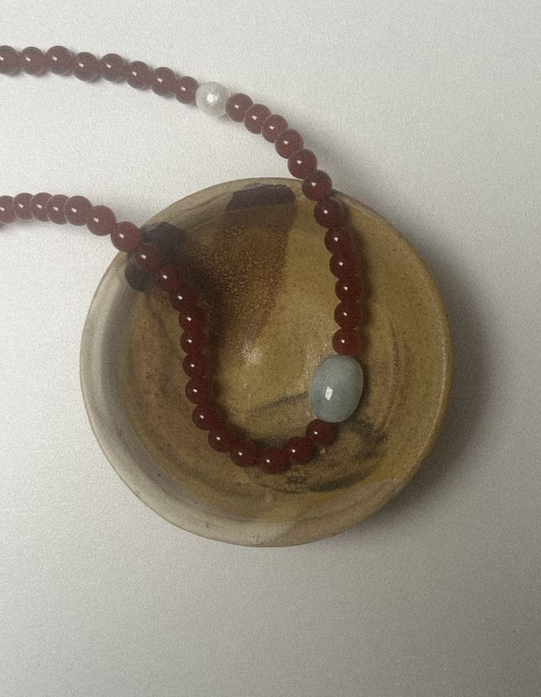 Morathis - Carnelian & Beryl Necklace