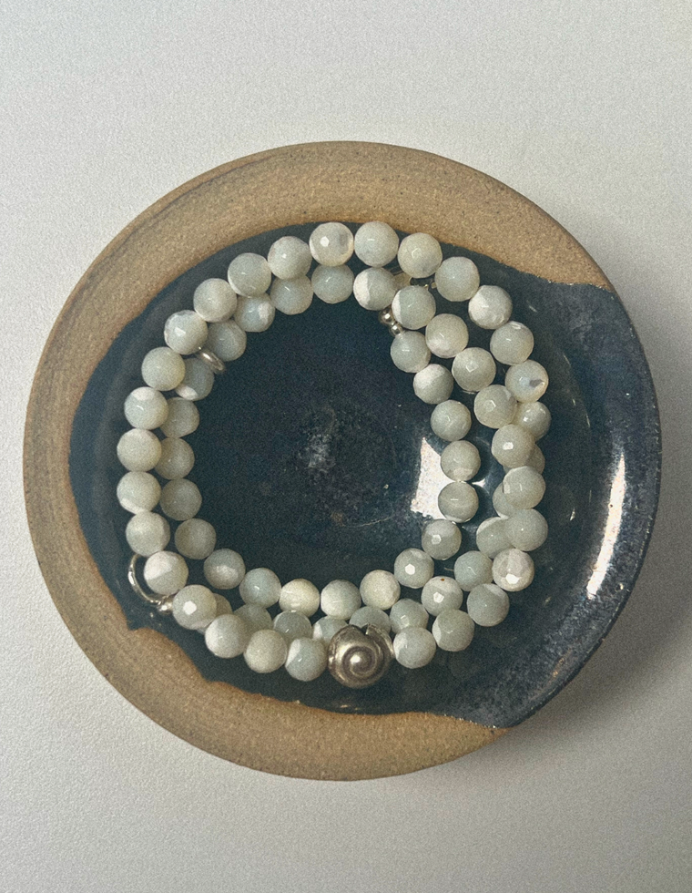 Auralis - Mother of Pearl Spiral Necklace