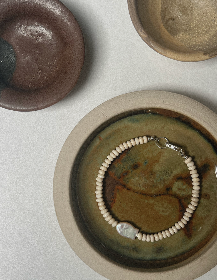 Arlitha - Riverstone & Pearl Bracelet