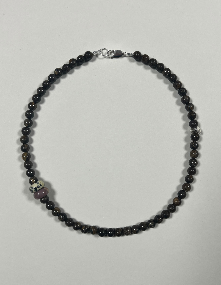 Damaris - Bronzite & Jasper Necklace