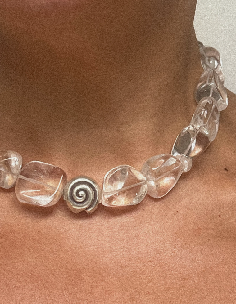 Caelith - Clear Quartz Statement Necklace