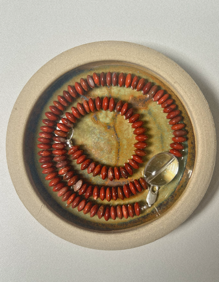 Orvienne - Brecciated Jasper & Clear Quartz Necklace