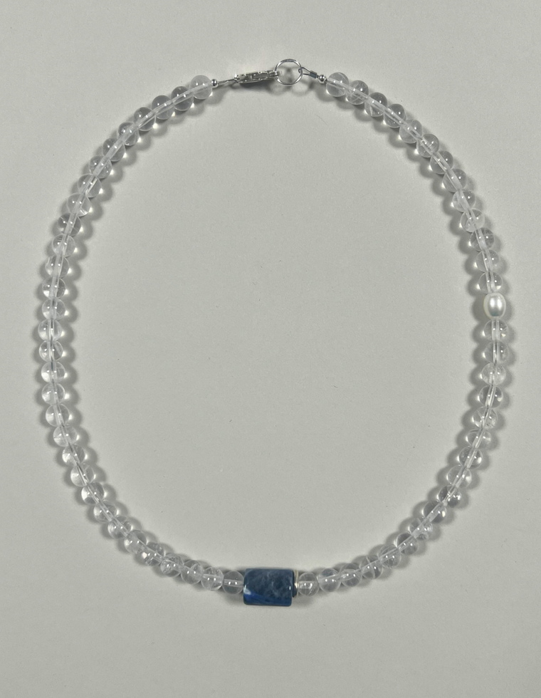 Serelis - Clear Quartz & Sodalite Necklace