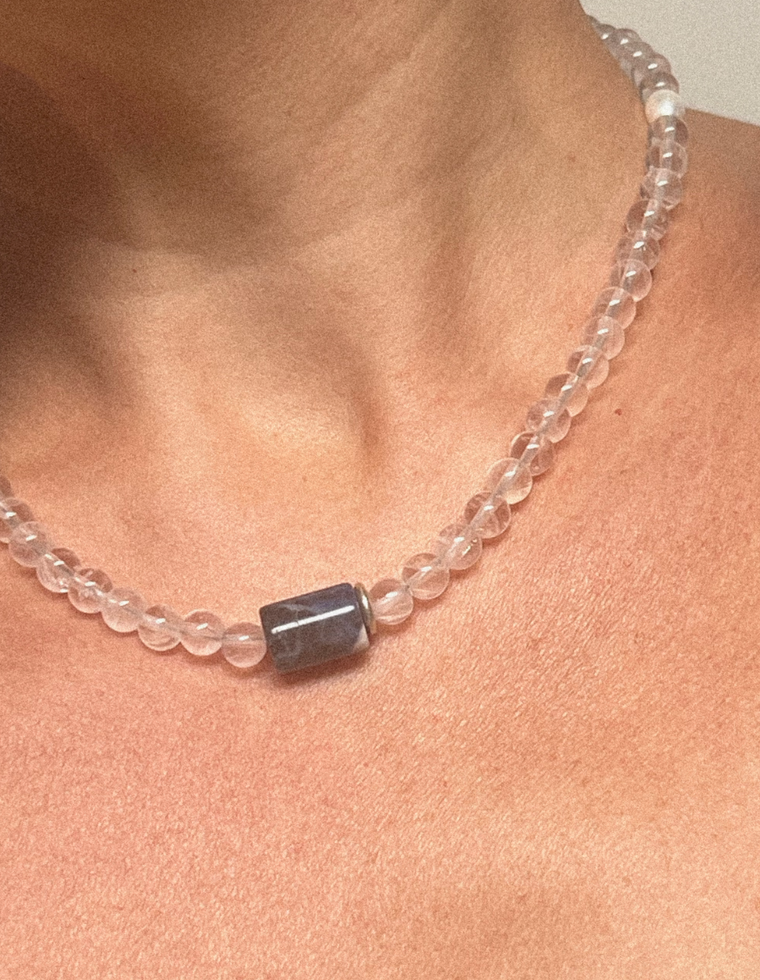 Serelis - Clear Quartz & Sodalite Necklace