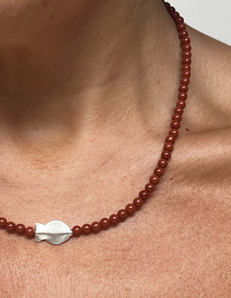 Aurevyn II - Red Jasper Necklace
