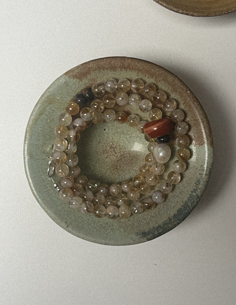 Orynthia - Quartz & Red Jasper Necklace