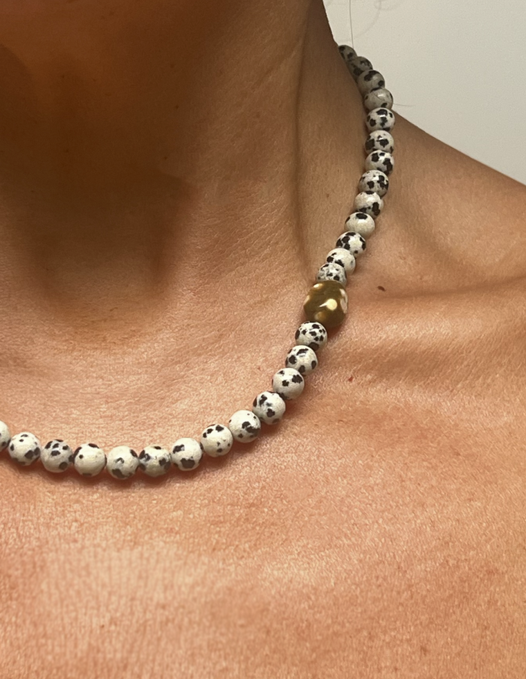 Velarien - Dalmatian & Ocean Jasper Necklace