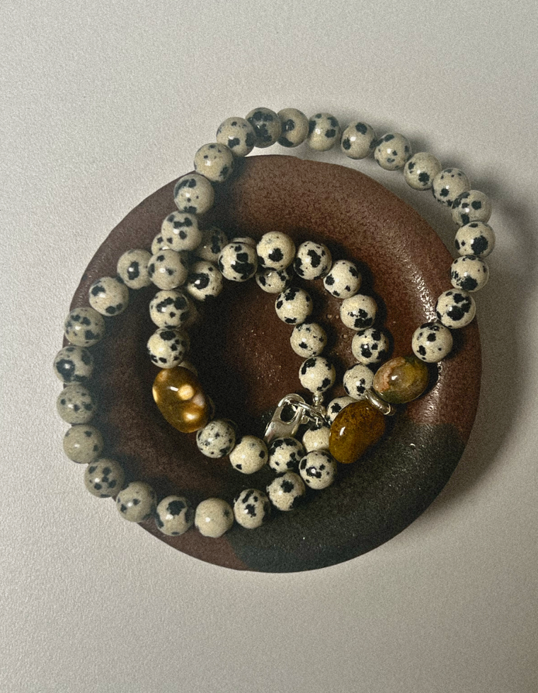 Velarien - Dalmatian & Ocean Jasper Necklace