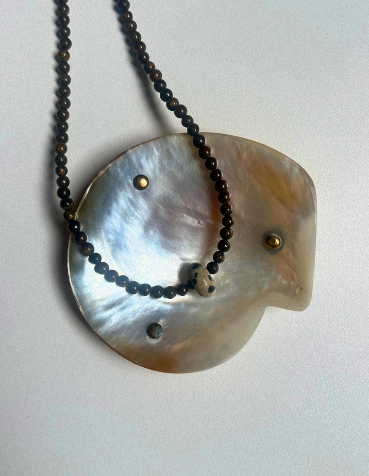 Idle Hands 5 - Bronzite Movement Necklace