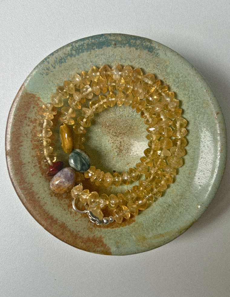 Faythria - Citrine & Ocean Jasper Necklace