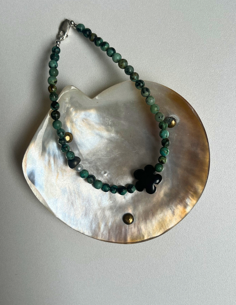 Solstice 18 - Turquoise Fleur Anklet
