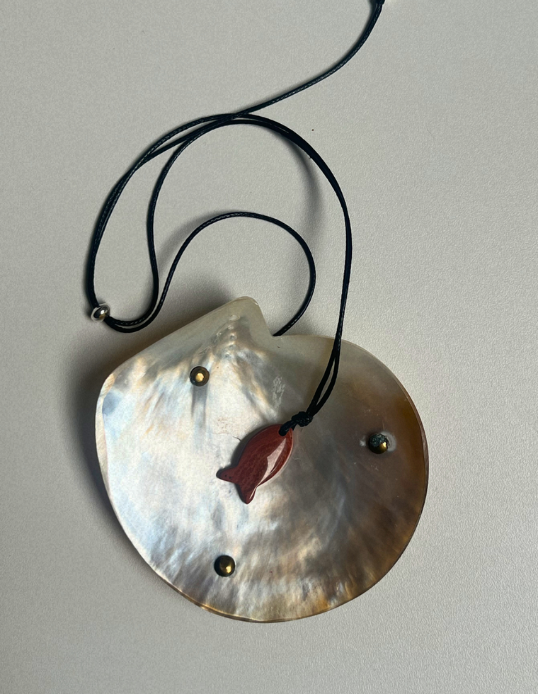 Fish Talisman - Red Jasper